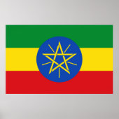 Poster met de vlag van Ethiopië (Voorkant)
