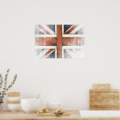 Poster met de vlag van Groot-Brittannië (Keuken)
