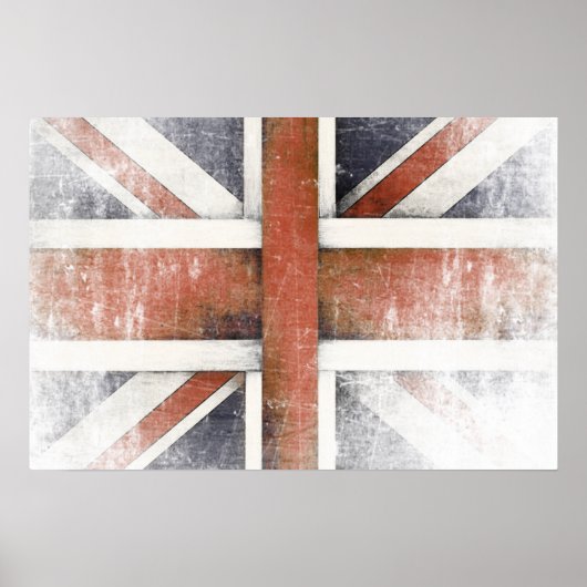 Poster met de vlag van Groot-Brittannië (Voorkant)