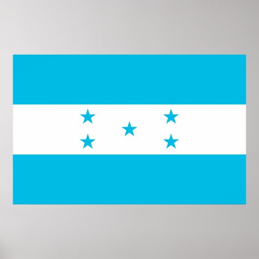 Poster met de vlag van Honduras (Voorkant)