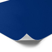 Poster met de vlag van Indianapolis, VS (Hoek)