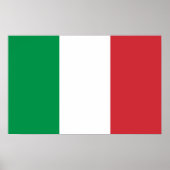 Poster met de vlag van Italië (Voorkant)