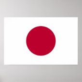 Poster met de vlag van Japan (Voorkant)