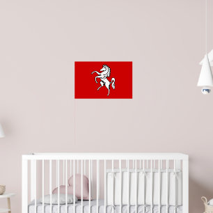 Poster met de vlag van Kent, Engeland