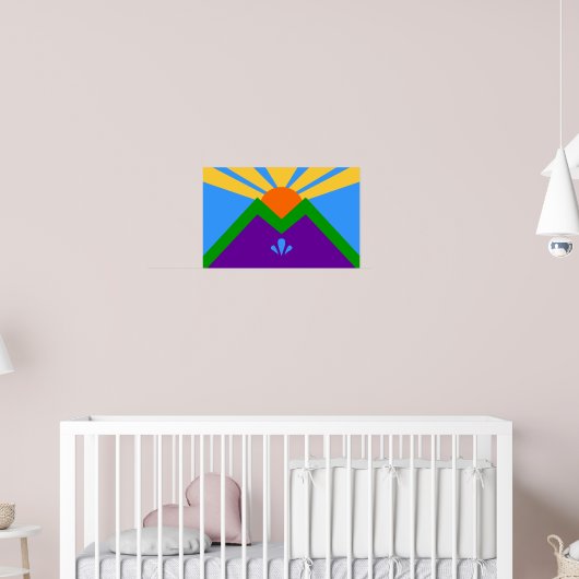 Poster met de vlag van Manitou Springs, Colorado (Kinderkamer 2)