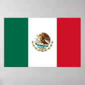 Poster met de vlag van Mexico (Voorkant)