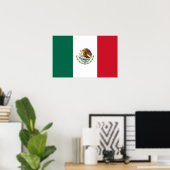 Poster met de vlag van Mexico (Thuiskantoor)