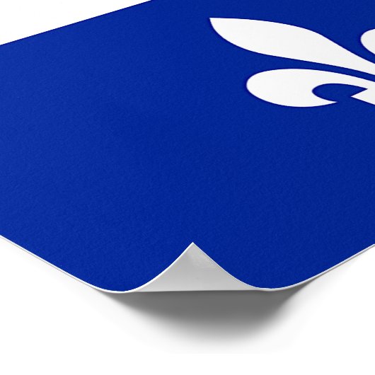 Poster met de vlag van Quebec, Canada (Hoek)