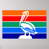 Poster met de vlag van Sint-Petersburg (Voorkant)