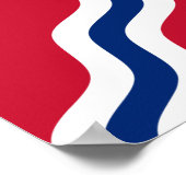 Poster met de vlag van St. Louis, Missouri (Hoek)