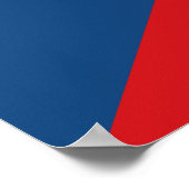 Poster met de vlag van Tsjechië (Hoek)