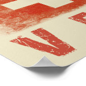 Poster met de Zwitserse Ski Print (Hoek)