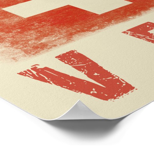 Poster met de Zwitserse Ski Print (Hoek)