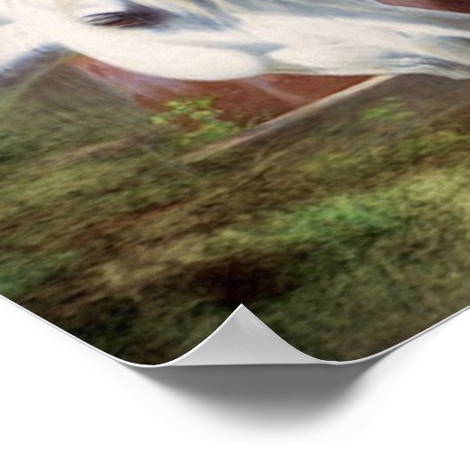 Poster met drie paarden (Hoek)