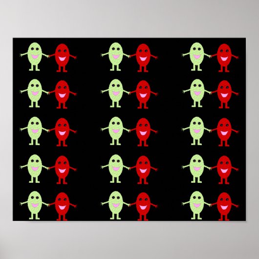 Poster met druiven verzameling (Voorkant)