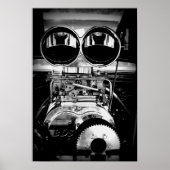 Poster met drukmotor (Voorkant)