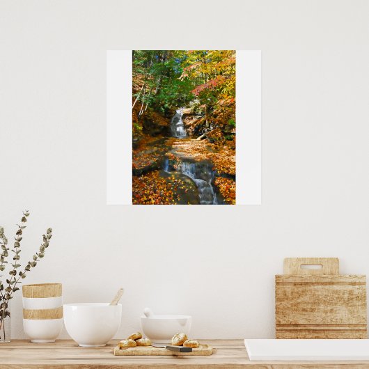 Poster met dubbele waterval/afdrukken (Keuken)