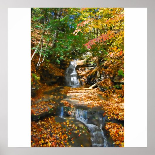 Poster met dubbele waterval/afdrukken (Voorkant)