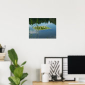 Poster met een afbeelding witte lotusbloemen (Thuiskantoor)