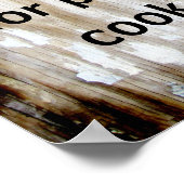 poster met een humoristisch citaat koken het zelf (Hoek)