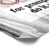 poster met een humoristisch citaat koken het zelf (Hoek)