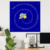 poster met een kleine ster (Thuiskantoor)