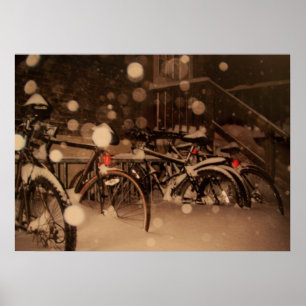 Poster met een mooi afbeelding voor de winter