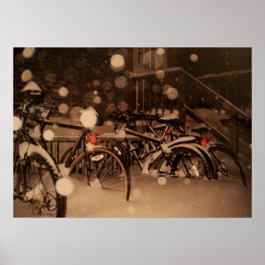 Poster met een mooi afbeelding voor de winter (Voorkant)