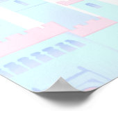 Poster met een schattige eenhoorn. (Hoek)