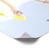 Poster met een schattige eenhoorn. (Hoek)