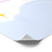 Poster met een schattige eenhoorn. (Hoek)