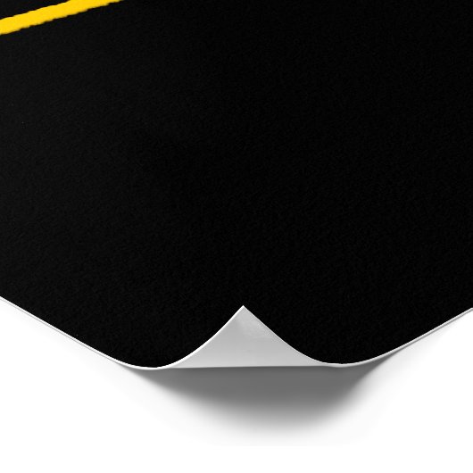 Poster met een stevige kracht (Hoek)