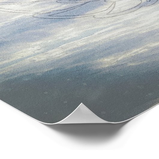 poster met engelvleugels (Hoek)