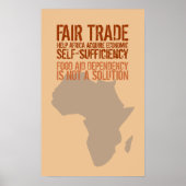 Poster met Fair Trade-boodschap (Voorkant)