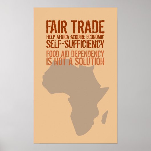Poster met Fair Trade-boodschap (Voorkant)