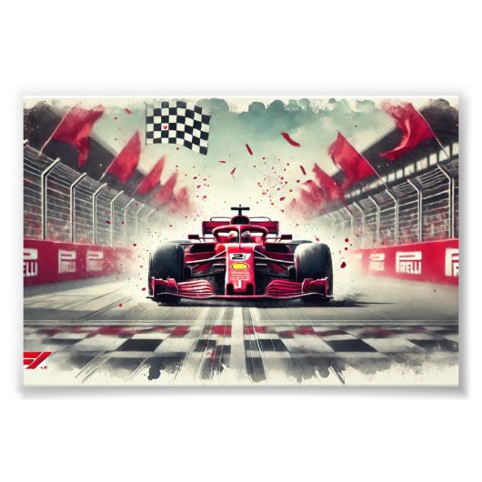 poster met formule 1 (Voorkant)