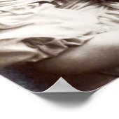 Poster met  foto van een jong meisje (Hoek)