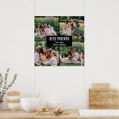 Poster met fotocollage van beste vrienden (Keuken)