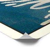 Poster met  Franse zomerillustratie (Hoek)