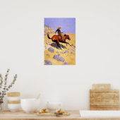 Poster met frederic Remington-schilderingen (Keuken)