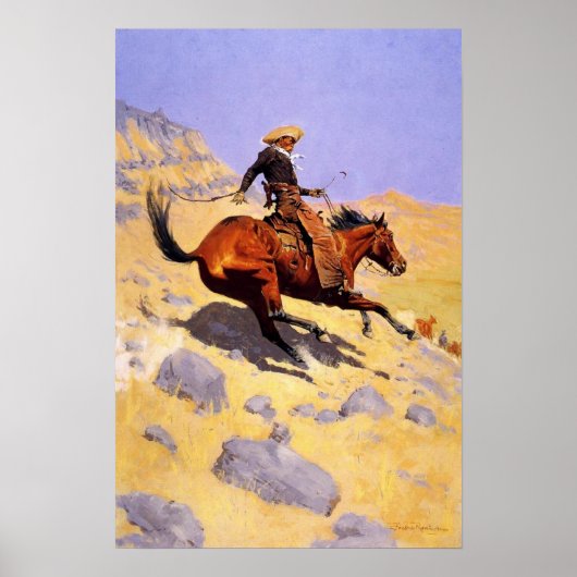 Poster met frederic Remington-schilderingen (Voorkant)