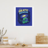 Poster met galactische Geochelone-afgifte (Keuken)