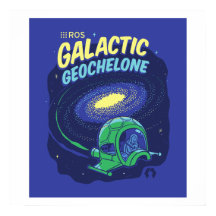 Poster met galactische Geochelone-afgifte