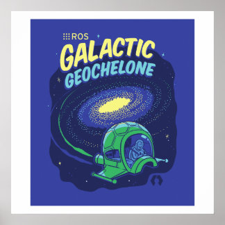 Poster met galactische Geochelone-afgifte