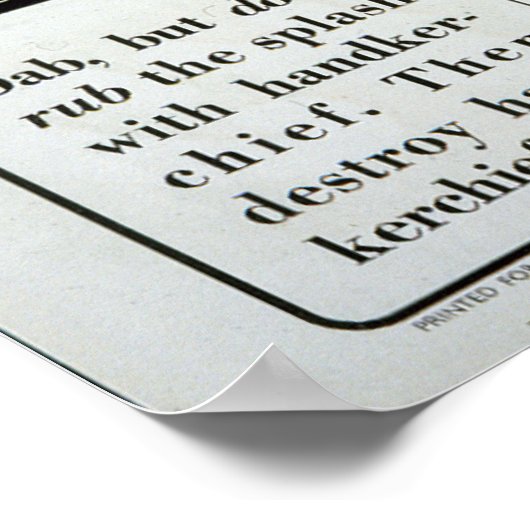 Poster met gasaanval, WWII (Hoek)