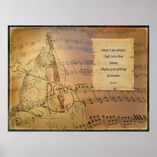 Poster met gedicht Rumi (Voorkant)