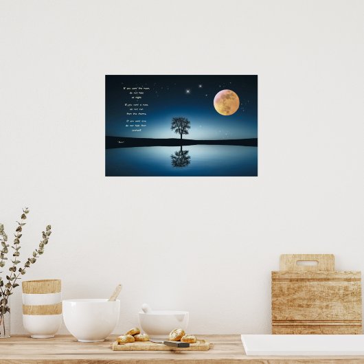 Poster met gedicht van Rumi (Keuken)