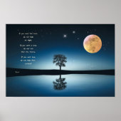 Poster met gedicht van Rumi (Voorkant)