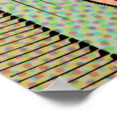 poster met "Geen knoppen" Retrostijl (Hoek)