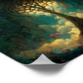 Poster met gekantelde vloerbedekking (Hoek)